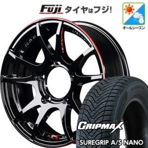 【新品】ジムニー オールシーズンタイヤ ホイール4本セット 175/80R16 GRIPMAX シュアグリップA/S ナノ レイズ グラムライツ 57JV REV LIMIT EDITION 16インチ｜fujicorporation