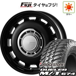 【新品】ジムニー 夏タイヤ ホイール4本セット 185/85R16 ブリヂストン デューラー M/T674 コスミック クロスブラッド ディーゼル 16インチ｜fujicorporation