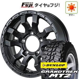 【新品】ジムニー 夏タイヤ ホイール4本セット 195/80R16 ダンロップ グラントレック MT2 トピー ヴァブロ RR-01 16インチ｜fujicorporation