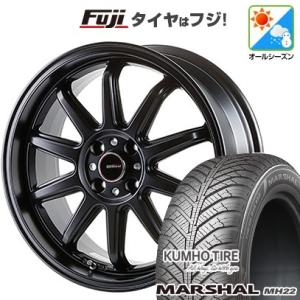 【新品国産5穴100車】 オールシーズンタイヤ ホイール４本セット 205/50R17 クムホ マー...