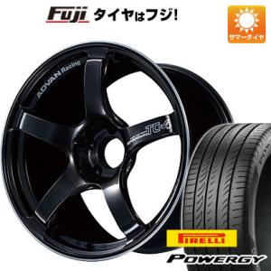 【新品国産5穴100車】 夏タイヤ ホイール4本セット 215/45R17 ピレリ パワジー ヨコハマ アドバンレーシング TC4 17インチ｜fujicorporation