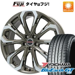 【新品国産5穴100車】 夏タイヤ ホイール4本セット 215/45R17 ヨコハマ ブルーアース GT AE51 ビッグウエイ LEYSEEN プラバ5X 17インチ｜fujicorporation