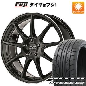 【パンク保証付】【新品国産5穴100車】 夏タイヤ ホイール4本セット 215/45R17 ニットー NT555 G2 OZ ヴェローチェGT 17インチ｜fujicorporation