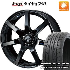 【パンク保証付】【新品国産5穴100車】 夏タイヤ ホイール4本セット 215/45R17 ニットー NT555 G2 ウェッズ レオニス NAVIA 07 17インチ｜fujicorporation