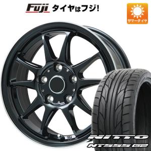 【パンク保証付】【新品国産5穴100車】 夏タイヤ ホイール4本セット 215/45R17 ニットー NT555 G2 ブランドル KF28B 17インチ｜fujicorporation