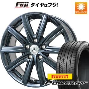 【新品国産5穴100車】 夏タイヤ ホイール4本セット 215/45R17 ピレリ パワジー テクノピア アフロディーテ MZ 17インチ｜fujicorporation