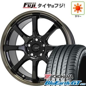 【新品国産5穴100車】 夏タイヤ ホイール４本セット 215/45R17 ヨコハマ ブルーアース GT AE51 ホットスタッフ ジースピード P-08 17インチ｜fujicorporation