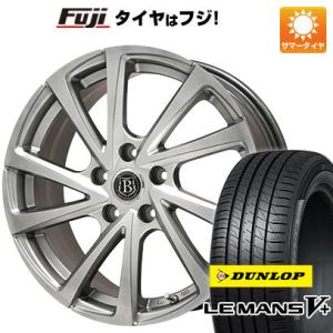 【新品国産5穴100車】 夏タイヤ ホイール４本セット 215/45R17 ダンロップ ルマン V+(ファイブプラス) ブランドル E04 17インチ｜fujicorporation