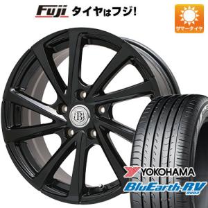 クーポン配布中 【パンク保証付き】【新品国産5穴114.3車】 夏タイヤ ホイール４本セット 205/55R17 ヨコハマ ブルーアース RV-03 ブランドル E04B 17インチ｜fujicorporation