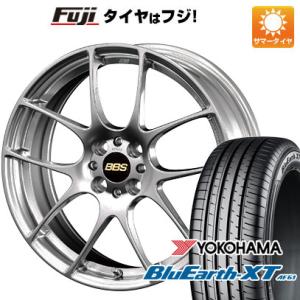 【新品国産5穴114.3車】 夏タイヤ ホイール４本セット 205/55R17 ヨコハマ ブルーアース XT AE61 BBS JAPAN RF 17インチ｜fujicorporation