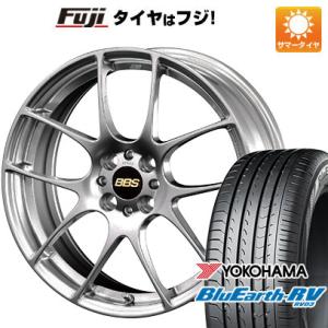 【パンク保証付き】【新品国産5穴114.3車】 夏タイヤ ホイール４本セット 205/55R17 ヨコハマ ブルーアース RV-03 BBS JAPAN RF 17インチ｜fujicorporation