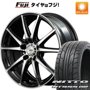 【パンク保証付】【新品国産5穴114.3車】 夏タイヤ ホイール4本セット 215/45R17 ニットー NT555 G2 MID ファイナルスピード GR-ガンマ 17インチ｜fujicorporation