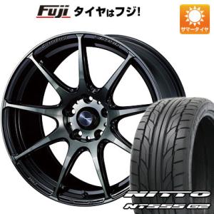 【パンク保証付】【新品国産5穴114.3車】 夏タイヤ ホイール4本セット 215/45R17 ニットー NT555 G2 ウェッズ ウェッズスポーツ SA-99R 17インチ｜fujicorporation