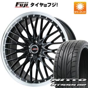 【パンク保証付】【新品国産5穴114.3車】 夏タイヤ ホイール4本セット 215/45R17 ニットー NT555 G2 プレミックス MER PROMESH 17インチ｜fujicorporation