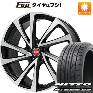 【パンク保証付】【新品国産5穴114.3車】 夏タイヤ ホイール4本セット 215/45R17 ニッ...