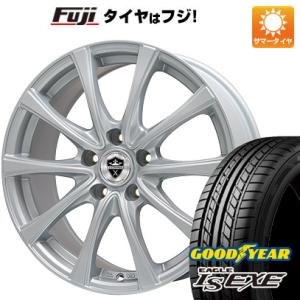 【新品国産5穴114.3車】 夏タイヤ ホイール4本セット 215/55R17 グッドイヤー イーグル エルエス エグゼ(限定) ブランドル KF25 17インチ｜fujicorporation