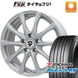 【パンク保証付】【新品国産5穴114.3車】 夏タイヤ ホイール4本セット 215/55R17 ヨコハマ ブルーアース RV-03 ブランドル KF25 17インチ｜fujicorporation