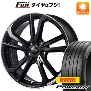 クーポン配布中 【新品国産5穴114.3車】 夏タイヤ ホイール4本セット 215/55R17 ピレリ パワジー ブランドルライン レツィオ ブラックリムポリッシュ 17インチ｜fujicorporation