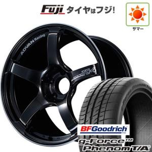 【新品国産5穴114.3車】 夏タイヤ ホイール4本セット 215/55R17 BFG(フジ専売) g-FORCE フェノム T/A(2022年製) ヨコハマ アドバンレーシング TC-4 17インチ｜fujicorporation