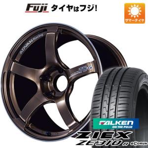 【新品国産5穴114.3車】 夏タイヤ ホイール4本セット 215/55R17 ファルケン ジークス ZE310R エコラン（限定） ヨコハマ アドバンレーシング TC4 17インチ｜fujicorporation