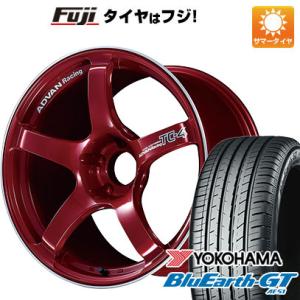 【新品国産5穴114.3車】 夏タイヤ ホイール4本セット 215/55R17 ヨコハマ ブルーアース GT AE51 ヨコハマ アドバンレーシング TC4 17インチ｜fujicorporation