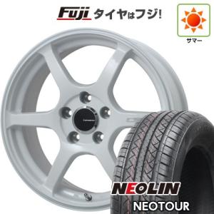 【新品国産5穴114.3車】 夏タイヤ ホイール4本セット 215/55R17 ネオリン ネオツアー(限定) レアマイスター CS-V6(ホワイト) 17インチ｜fujicorporation