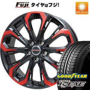 【新品国産5穴114.3車】 夏タイヤ ホイール4本セット 215/55R17 グッドイヤー イーグル エルエス エグゼ(限定) ビッグウエイ LEYSEEN プラバ5X 17インチ｜fujicorporation