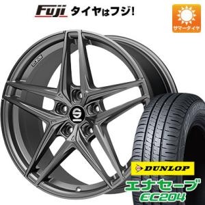 【新品国産5穴114.3車】 夏タイヤ ホイール4本セット 215/55R17 ダンロップ エナセーブ EC204 OZ SPARCO レコード 17インチ｜fujicorporation