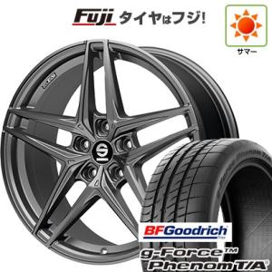 【新品国産5穴114.3車】 夏タイヤ ホイール4本セット 215/55R17 BFグッドリッチ(フジ専売) g-FORCE フェノム T/A(2022年製) OZ SPARCO レコード 17インチ｜fujicorporation