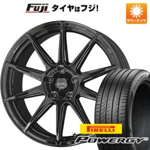 【新品国産5穴114.3車】 夏タイヤ ホイール4本セット 215/55R17 ピレリ パワジー 共豊 サーキュラー C10R 17インチ｜fujicorporation