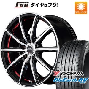 【パンク保証付】【新品国産5穴114.3車】 夏タイヤ ホイール4本セット 215/55R17 ヨコハマ ブルーアース RV-03 MID シュナイダー SX2 17インチ｜fujicorporation