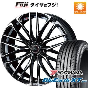 【新品国産5穴114.3車】 夏タイヤ ホイール4本セット 215/55R17 ヨコハマ ブルーアース XT AE61 ウェッズ レオニス SK 17インチ｜fujicorporation