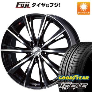 【新品国産5穴114.3車】 夏タイヤ ホイール4本セット 215/55R17 グッドイヤー イーグル エルエス エグゼ(限定) ウェッズ レオニス WX 17インチ｜fujicorporation