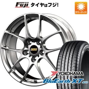 【新品国産5穴114.3車】 夏タイヤ ホイール４本セット 215/55R17 ヨコハマ ブルーアース XT AE61 BBS JAPAN RF 17インチ｜fujicorporation