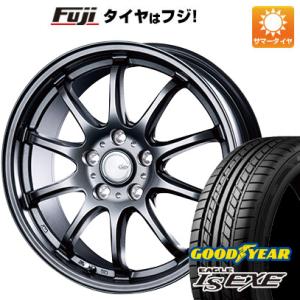 【新品国産5穴114.3車】 夏タイヤ ホイール４本セット 215/55R17 グッドイヤー イーグル エルエス エグゼ(限定) インターミラノ クレール ZT10 17インチ｜fujicorporation