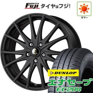 【新品国産5穴114.3車】 夏タイヤ ホイール4本セット 215/55R17 ダンロップ エナセーブ EC204 タカイチ セプティモG03 マットブラック 17インチ｜fujicorporation