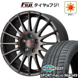 【新品国産5穴114.3車】 夏タイヤ ホイール4本セット 215/55R17 ミレバー スポーツマクロ MA349（限定） OZ スーパーツーリズモ GT 17インチ｜fujicorporation