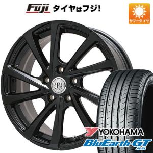 【新品国産5穴114.3車】 夏タイヤ ホイール4本セット 215/50R17 ヨコハマ ブルーアース GT AE51 ブランドル E04B 17インチ｜fujicorporation