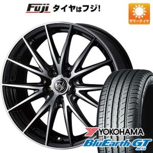 【新品国産5穴114.3車】 夏タイヤ ホイール4本セット 215/50R17 ヨコハマ ブルーアース GT AE51 ウェッズ ライツレー VS 17インチ｜fujicorporation