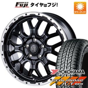 クーポン配布中 【新品国産5穴114.3車】 夏タイヤ ホイール4本セット 215/60R17 ヨコハマ ジオランダー A/T G015 RBL インターミラノ MUD BAHN XR-800M 17インチ｜fujicorporation