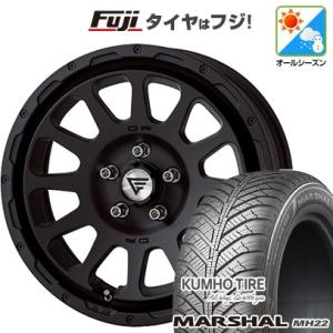 【新品国産5穴114.3車】 オールシーズンタイヤ ホイール４本セット 225/60R17 クムホ マーシャル MH22(限定)2022年製 デルタフォース オーバル 17インチ｜fujicorporation