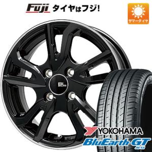 【新品国産4穴100車】 夏タイヤ ホイール4本セット 185/55R15 ヨコハマ ブルーアース GT AE51 ブランドルライン レツィオ 15インチ｜fujicorporation