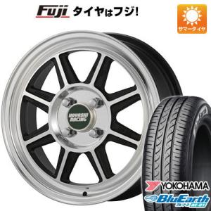 【新品国産4穴100車】 夏タイヤ ホイール4本セット 185/55R15 ヨコハマ ブルーアース AE-01 ハヤシレーシング ハヤシストリート タイプSTF 15インチ｜fujicorporation