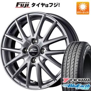 【新品国産4穴100車】 夏タイヤ ホイール4本セット 185/55R15 ヨコハマ ブルーアース AE-01 MID シュナイダー SQ27 15インチ｜fujicorporation