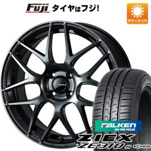 【新品国産4穴100車】 夏タイヤ ホイール4本セット 185/55R15 ファルケン ジークス ZE310R エコラン（限定） WEDS ウェッズスポーツ SA-27R 15インチ｜fujicorporation