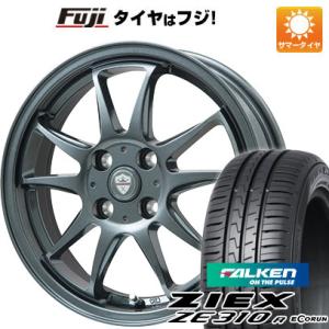 【新品国産4穴100車】 夏タイヤ ホイール4本セット 175/65R15 ファルケン ジークス ZE310R エコラン（限定） BRANDLE KF28 15インチ｜fujicorporation