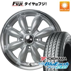 【新品国産4穴100車】 夏タイヤ ホイール4本セット 175/65R15 ヨコハマ ブルーアース ...