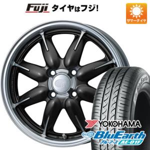 【新品国産4穴100車】 夏タイヤ ホイール４本セット 175/65R15 ヨコハマ ブルーアース ...