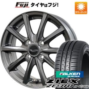 【新品国産4穴100車】 夏タイヤ ホイール4本セット 195/45R16 ファルケン ジークス ZE310R エコラン（限定） コスミック ディレット M10 16インチ｜fujicorporation