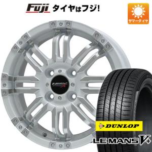 【新品国産4穴100車】 夏タイヤ ホイール4本セット 195/55R16 ダンロップ ルマン V+(ファイブプラス) ビッグウエイ B-MUD X(ホワイトポリッシュ) 16インチ｜fujicorporation